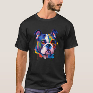 Watercolor Bulldog Dog  For Men Women Kids  1 T-Shirt