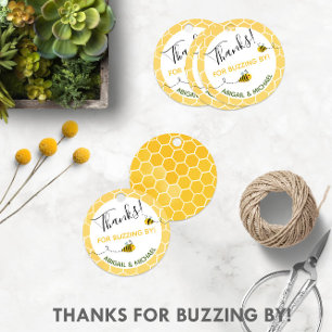 Watercolor Bumble Bees 🐝 Thanks for Buzzing By Favour Tags