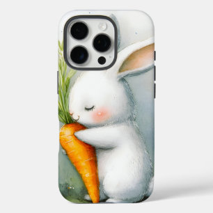 Watercolor Bunny Happy Harvest iPhone 16 Pro Case