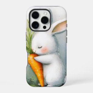 Watercolor Bunny Happy Harvest iPhone 16 Pro Case
