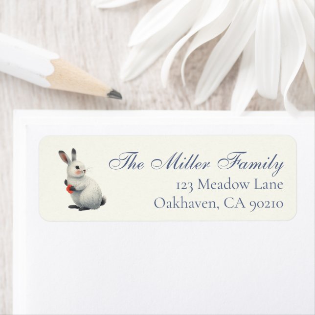 Watercolor Bunny Personalized Easter  (En situation)