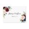 Watercolor Burgundy and Blue Floral Bouquet