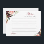 watercolor burgundy & blush floral advice<br><div class="desc">A simple floral design with beautiful burgundy,  blush pink and navy blue watercolor flowers. Feel free to change the colours and text details.</div>