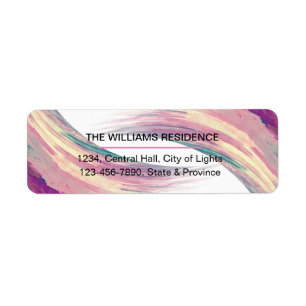 Watercolor Burgundy Brush Painted Strokes