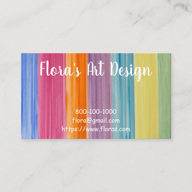 WATERCOLOR Business card (Front)
