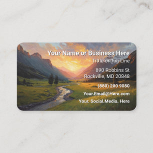 Watercolor Business Card Nature