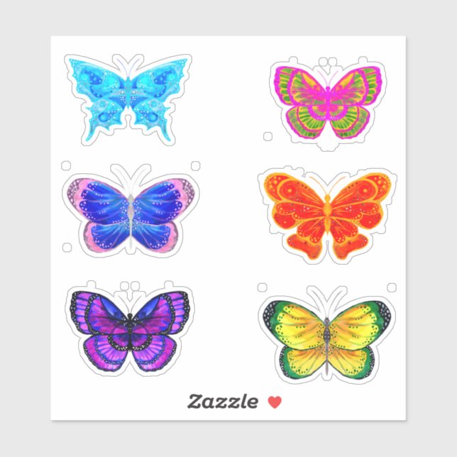 Watercolor Butterflies (Sheet)