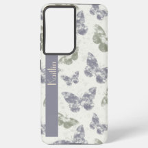 Watercolor Butterflies in Mauve & Sage