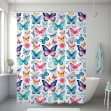 Watercolor Butterflies in rainbow colours