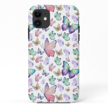 Watercolor Butterflies Seamless Pattern