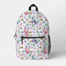 Watercolor Butterflies Seamless Pattern