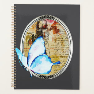 Watercolor Butterfly And Frame Planner