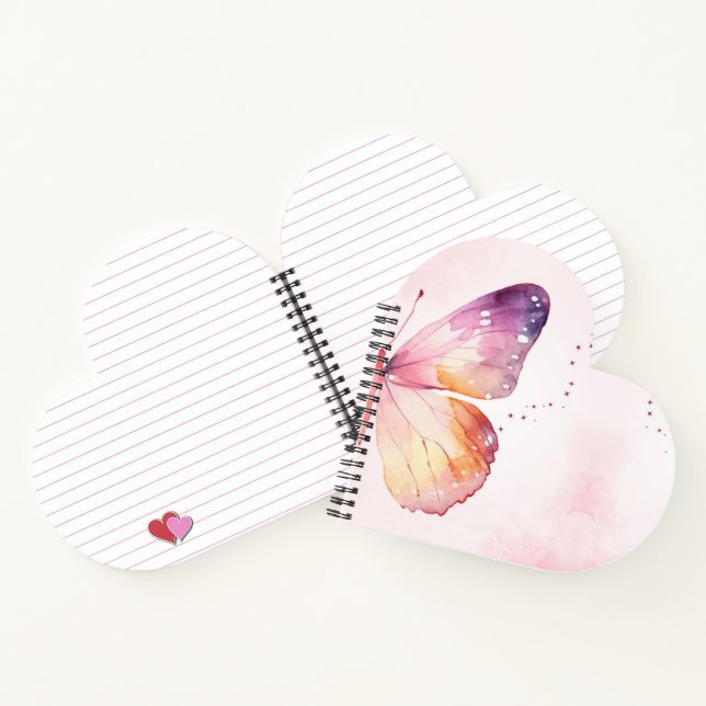 Watercolor Butterfly Art Notebook (Inside)