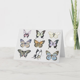 Watercolor butterfly blank notecard