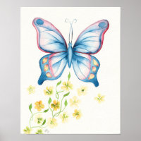 Watercolor Butterfly by Victoria Grigaliunas