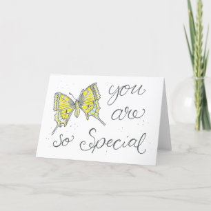 Watercolor Butterfly Card