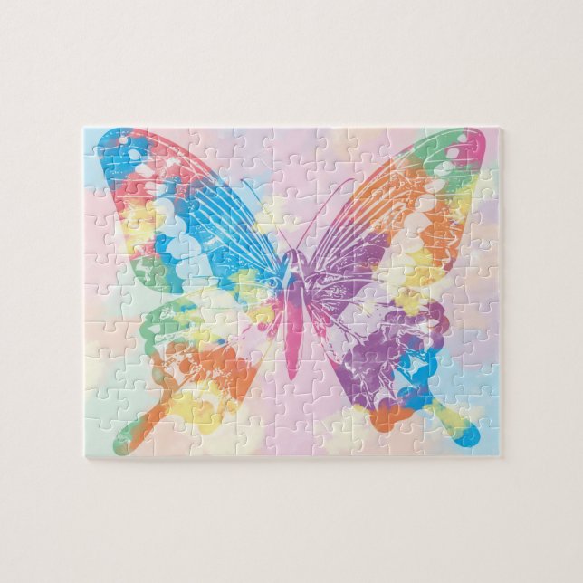 Watercolor Butterfly Jigsaw Puzzle (Horizontal)