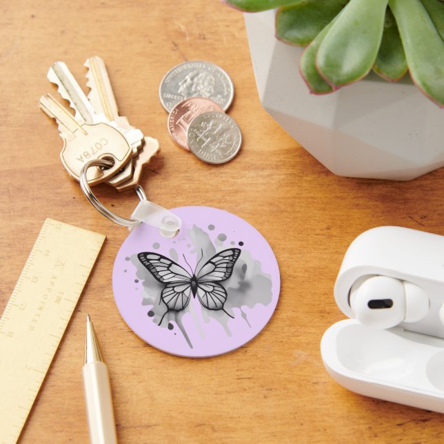 Watercolor Butterfly Keychain (Desk)