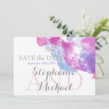Watercolor Butterfly Mixed Berries SavetheDate