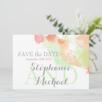 Watercolor Butterfly Rainbow Sherbet SavetheDate
