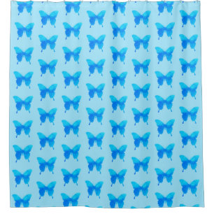 Watercolor Butterfly - Shades of Sky Blue