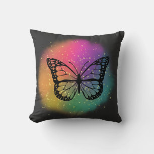  Watercolor Butterfly  Throw Pillow