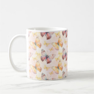 Watercolor Butterfly Whimsy Coffee Mug