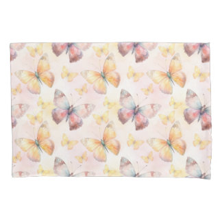 Watercolor Butterfly Whimsy Pillowcase
