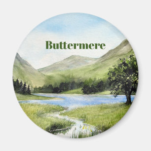 Watercolor Buttermere Lake District, England Magnet