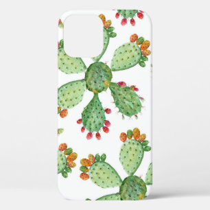 Watercolor Cacti: Tropical Garden Pattern. iPhone 12 Case