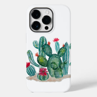 Watercolor Cactus Flower Plants  Case-Mate iPhone 14 Pro Case