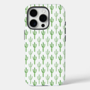Watercolor Cactus Pattern iPhone 16 Pro Case