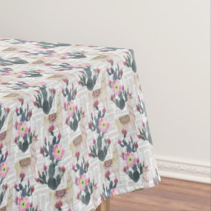 Watercolor Cactus Pattern Tablecloth