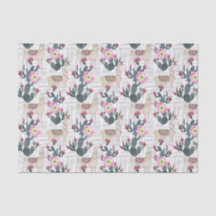 Watercolor Cactus Pattern Tissue Paper