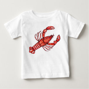 Watercolor Cajun Crawfish Baby T-Shirt