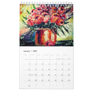 Watercolor Calendar Art Painting