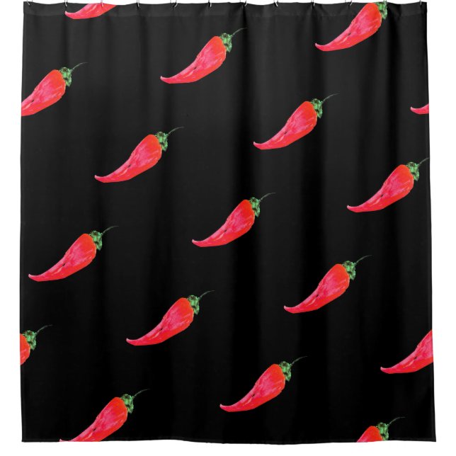 Watercolor Caliente Red Peppers (Front)