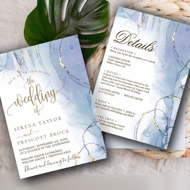 Watercolor Calligraphy Wedding Invitation (Creator Uploaded)