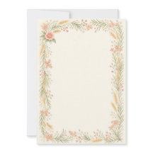 Watercolor Camellia Wedding Invitation 