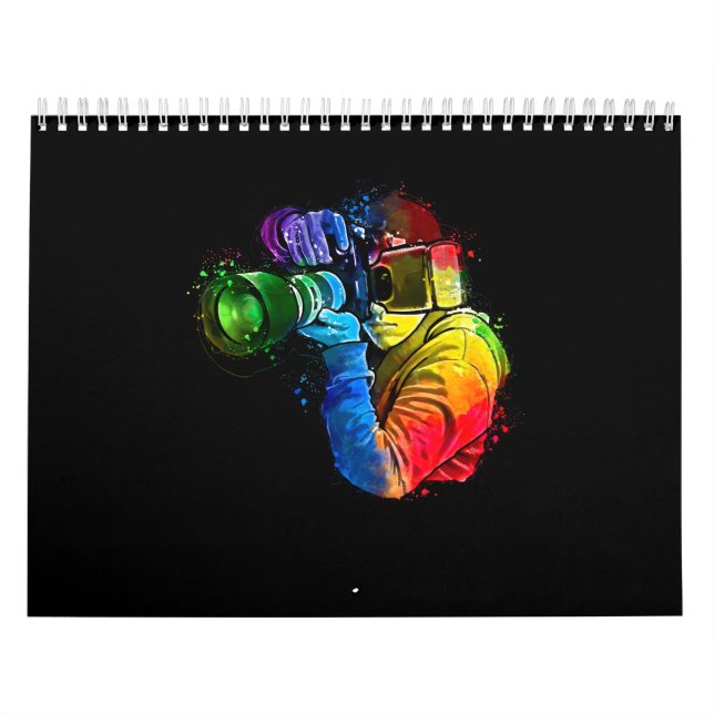 Watercolor Camera Art Photography Lovers Calendar (Cover)