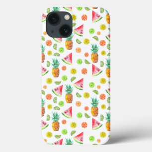 Watercolor Candied Fruit Pattern iPhone 13 Case