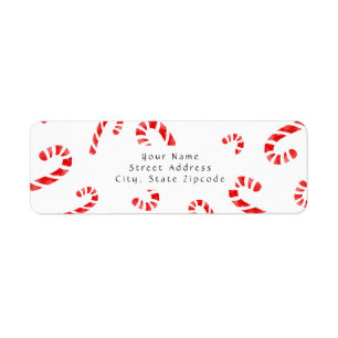 Watercolor Candy Cane Pattern