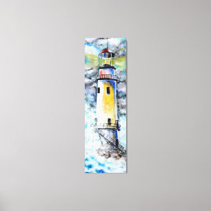 Watercolor Canvas - Lighthouse - Painting  Print