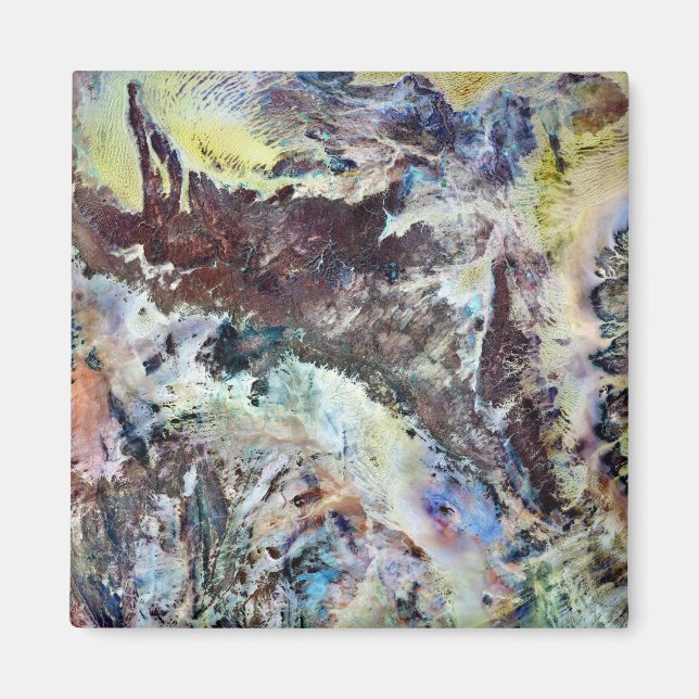 Watercolor Canvas Magnet (Front)