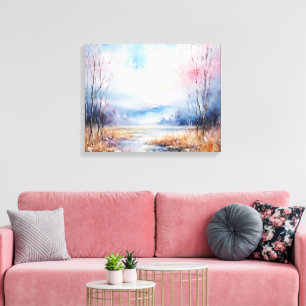 Watercolor canvas print