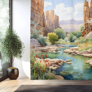 Watercolor Canyon Oasis