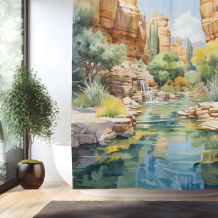 Watercolor Canyon Oasis