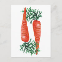 Watercolor Carrots