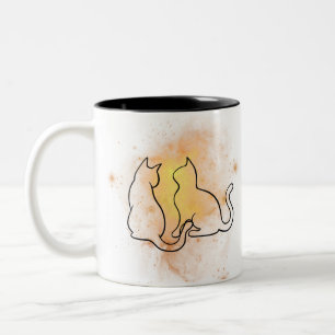 Watercolor Cat Mug