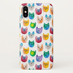 Watercolor cats and friends Case-Mate iPhone case